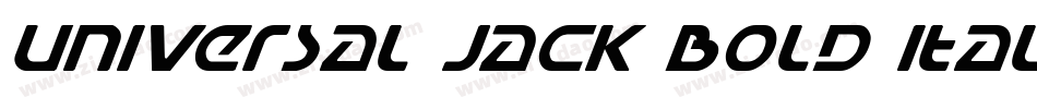 Universal Jack Bold Italic字体转换